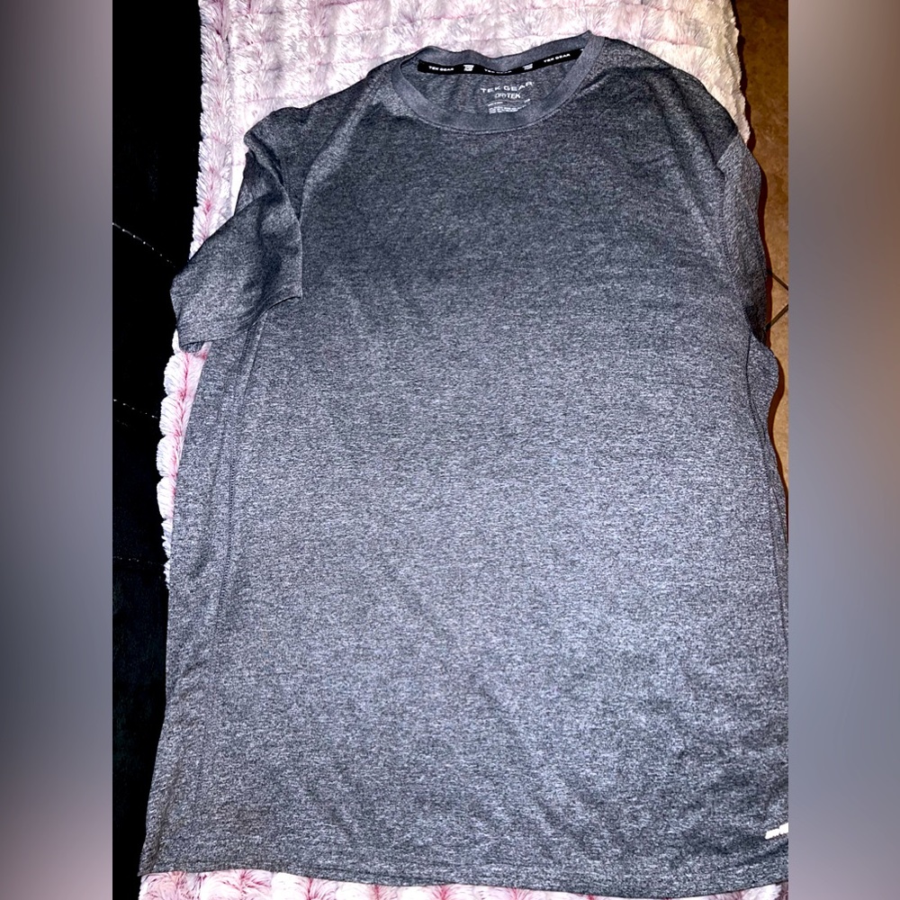 Tek Gear Dry Tek Short Sleeve T-Shirt - Men's Size 2XB- Gray
